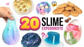 20 DIY SCHLEIM Experimente!!! Verrückte Sachen in SLIME MISCHEN!  Schleim Spiel Deutsch German