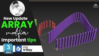 New Update - Array modifier 3ds max 2023 tutorial for beginners in Tamil