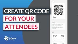 Create QR Codes for Attendees | How to InEvent