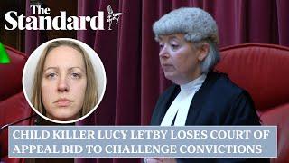 Baby serial killer Lucy Letby loses bid to challenge murder convictions