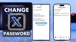 How To Change X Twitter Password – 2025