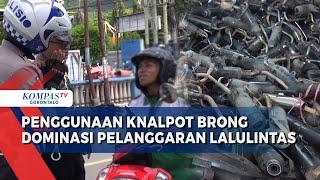 Penggunaan Knalpot Brong Dominasi Pelanggaran Lalu Lintas di Kota Gorontalo