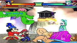 NICK54222 MUGEN: Mickey Mouse and Zeus VS Super Mario and Super Luigi