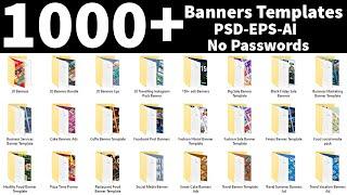 1000+ Multipurpose Banners Templates Download In PSD EPS AI Files |English| |Photoshop Tutorial|