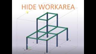 Hide workarea in Tekla Structures