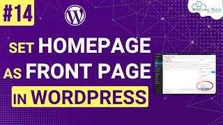 How to Setup a Homepage in WordPress? WordPress HomePage Setup