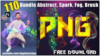 Super Abstract Spark PNG and Brush Overlay Bundle | Abstract, Spark, Fog, Brush