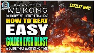 BEST HOW TO BEAT Bishui Golden Eyed Beast Boss EASY GUIDE Black Myth Wukong