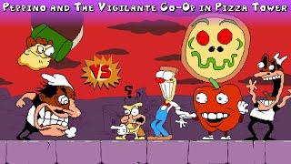 Perman: Peppino and The Vigilante Co-Op Defeat the Pizza Tower