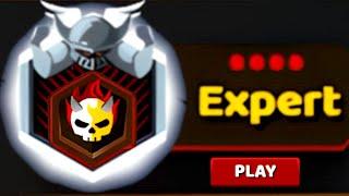 Without Legendary  or Epic Weapons.  How to pass Expert Level in Evowars.io