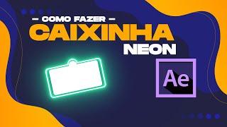 COMO FAZER NEON NA CAIXINHA DE PERGUNTAS FÁCIL NO AFTER EFFECTS - DESIGNER DE NEGÓCIOS