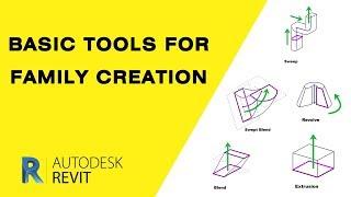 Extrusion, Blend, Revolve, Sweep & Swept Blend | Basic Family Creation tools