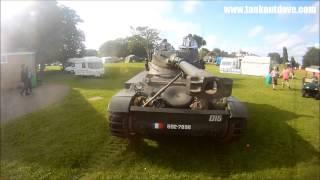 Parking a French AMX-13 Tank