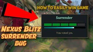 Weird surrender bug on Nexus Blitz (PBE) | League of Legends