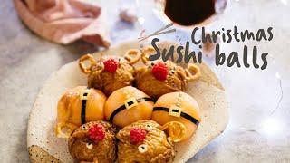 Christmas Temari sushi