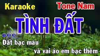 Tình Đất Karaoke Tone Nam - Nhạc Sống - Nhật Dũng KB