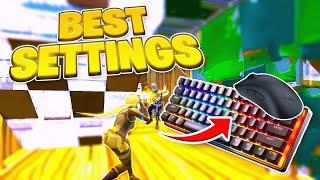 The BEST FORTNITE Keyboard And Mouse SETTINGS to go PRO (Optimal Binds)