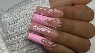 Pink Valentine’s Day Nails | Gel X Nails for beginners | Gel X Nail Tutorial