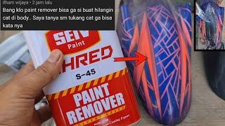 OK ! KITA TES KAN BIAR GAK DI SANGKA SANGKA  PAINT REMOVER UNTUK ABS AGAK NGELU & NGILU LIHAT NYA