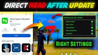 Sensi Hype Booster FF After Update / Free Fire Headshot App 2024 / Free Fire Sensi Hype Booster