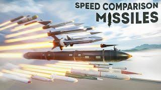 SPEED COMPARISON 3D | Missiles 