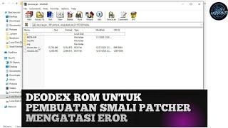 CARA DE0DEX ROM UNTUK PEMBUATAN SMALI PATCHER YANG EROR