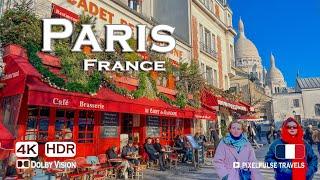 Paris Walking Tour  Montmartre: The Heartbeat of Parisian Art | 4K 60fps HDR | with Captions