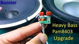 Heavy bass Stereo audio Amplifier using Pam8403- Powerful Bass|Powerful Amplifier| Mini 5v Amplifier