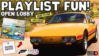 Forza Horizon 5-NEW car UNLOCKS-OPEN LOBBY racing!-Autumn Cars & Coffee Festival playlist update 36