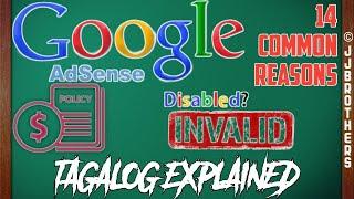 COMMON REASONS ADSENSE ACCOUNTS ARE DISABLED FOR INVALID TRAFFIC AND FOR POLICY REASONS