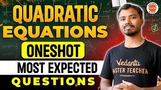 Quadratic Equations Class 10 One Shot In Telugu | Most Expected Questions | SSC AP & TS State board
