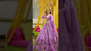 purple  colour bridal lehenga dress / for women / stitching ideas / made your day