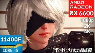 Nier Automata - 1080p, 2K, 4K - RX 6600 + i5 11400F