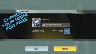 How to CHANGE your name for FREE in COD mobile