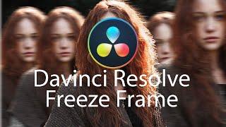 DaVinci Resolve  18 Freeze Frame Effect  - Step By Step