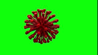 Green screen VIRUS 3D model Animation FREE download #2 covid 19 coronavirus