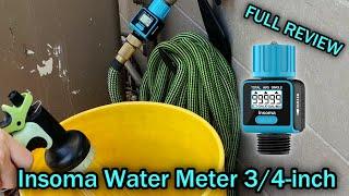 Insoma Water Meter for Garden Hose, Measure Water Consumption and Flow Rate 3/4 Inch SGS04-B REVIEW