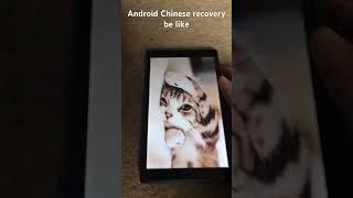 Android Chinese recovery be like #shorts #android