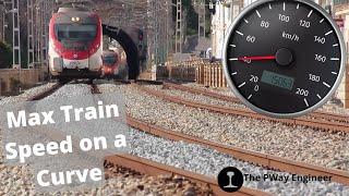 How to Determining the Maximum Train Speed Around a Railway Curve