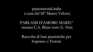 Parlami D'Amore Mariù - C.A. Bixio  E. Neri - Backing track - piano bases collection