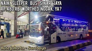 Sleeper Bus Sinar Jaya Jakarta - Surabaya : Review Bus Aliran Rebahan Super Nyaman Pool Pulogebang