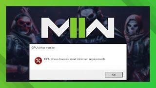 Fix: GPU Driver Version Error | MW2 Guide | Simple Guide