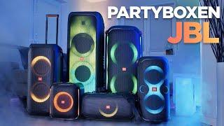 Welche JBL Partybox ist die BESTE ? | Alle Partyboxen im Vergleich