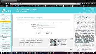 TP Link Wireless Router MAC Filter Configuration, Security in Bangla