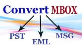 SysTools MBOX to Outlook PST, MSG, EML Converter