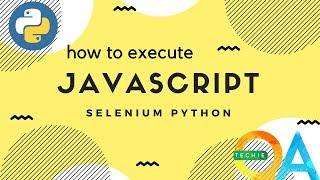 How to run javascript from the selenium script in Python .