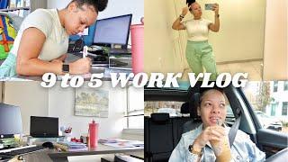 9 TO 5 WORK VLOG | DAY IN THE LIFE WORKING A 9-5 OFFICE JOB | *PRODUCTIVE* WORK DAY