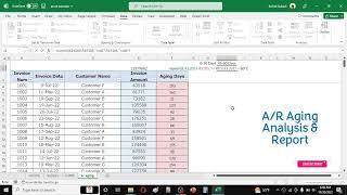 Outstanding Payment Analysis in Excel | Invoice Aging Analysis