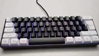 HXSJ V700 61 Keys Gaming RGB USB Keyboard - 2023 New Release Edition