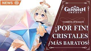 CRISTALES MÁS BARATOS PARA SIEMPRE!! BENDICIÓN Y PASE DE BATALLA MÁS BARATOS!! | Genshin Impact